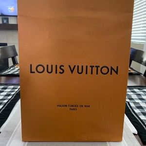 Louis Vuitton gift paper bag with care card